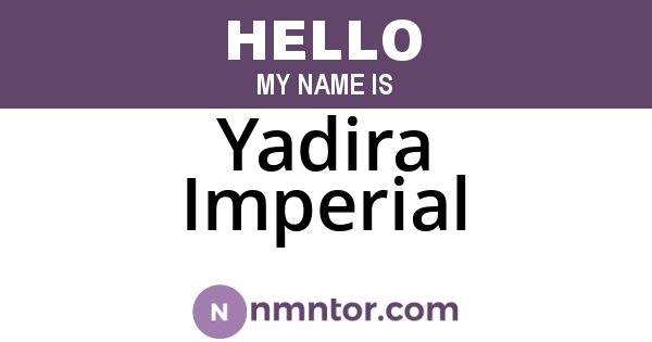 Yadira Imperial