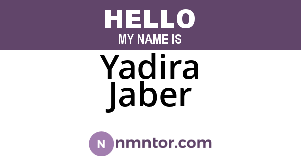 Yadira Jaber