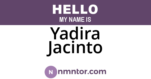 Yadira Jacinto