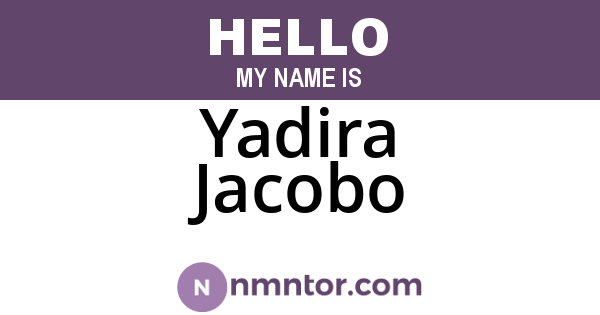 Yadira Jacobo