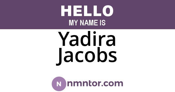Yadira Jacobs