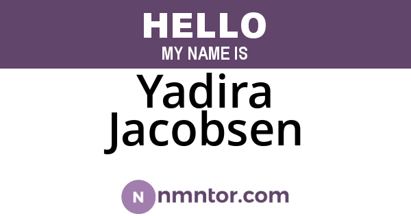 Yadira Jacobsen