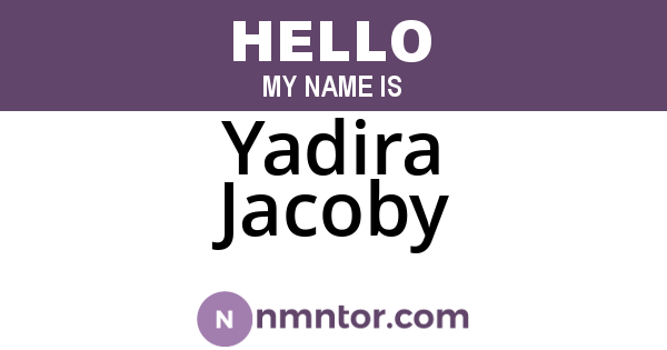 Yadira Jacoby