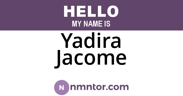 Yadira Jacome