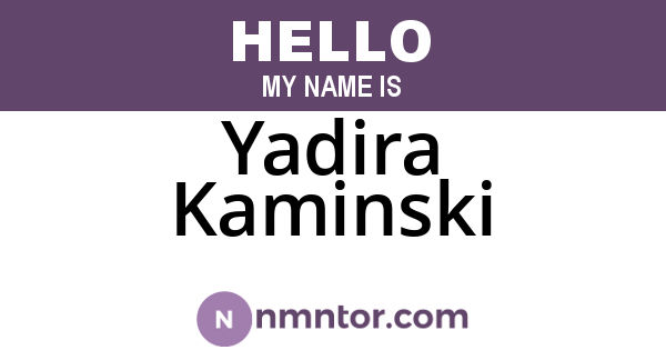 Yadira Kaminski