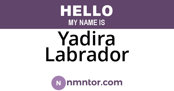 Yadira Labrador