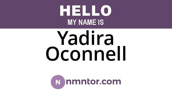 Yadira Oconnell