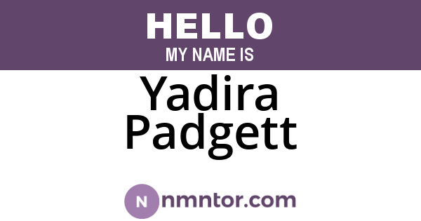 Yadira Padgett