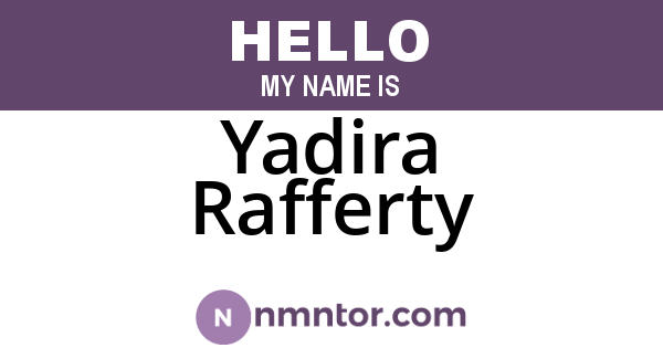 Yadira Rafferty