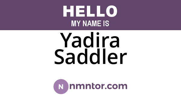 Yadira Saddler
