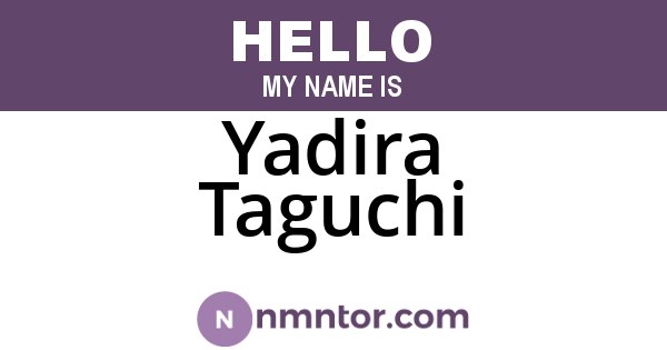 Yadira Taguchi