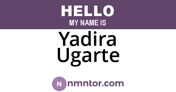 Yadira Ugarte