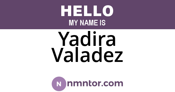 Yadira Valadez