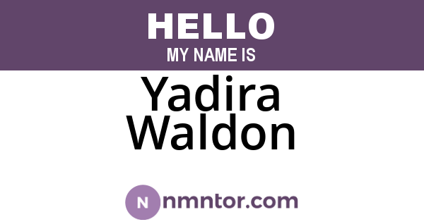 Yadira Waldon