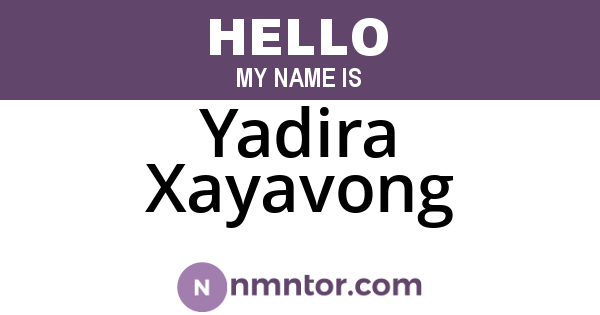 Yadira Xayavong