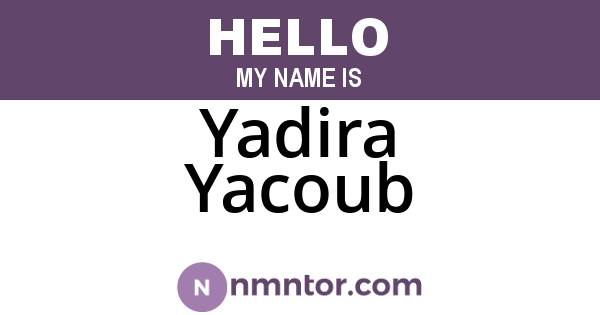 Yadira Yacoub