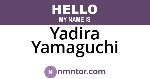 Yadira Yamaguchi