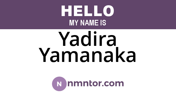 Yadira Yamanaka
