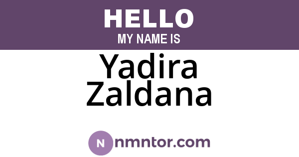 Yadira Zaldana