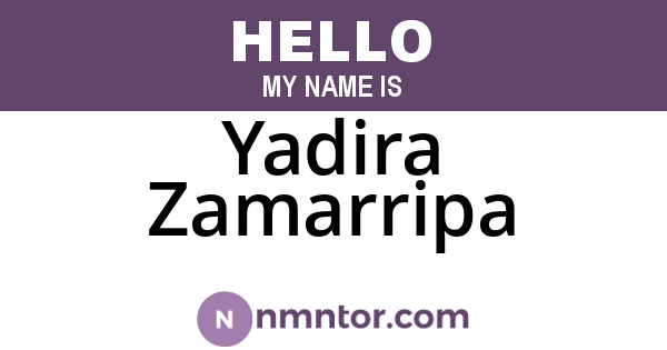 Yadira Zamarripa