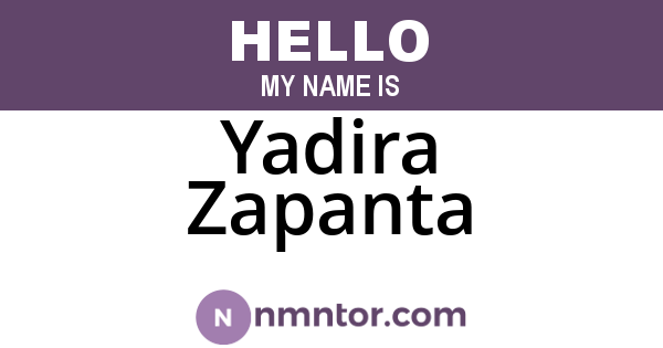 Yadira Zapanta