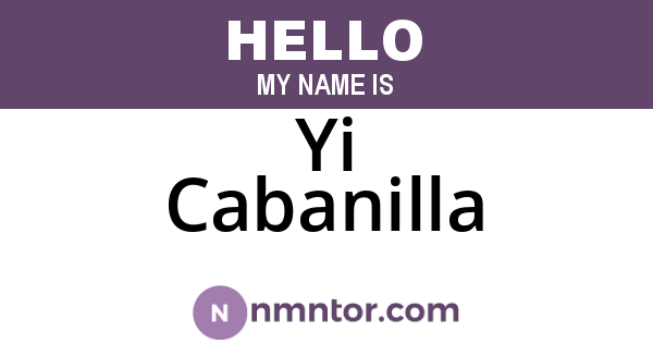 Yi Cabanilla