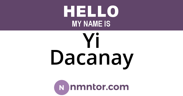 Yi Dacanay