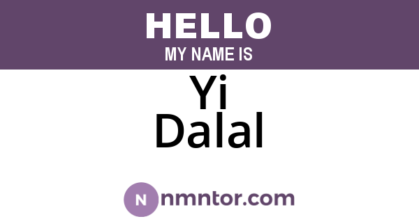 Yi Dalal