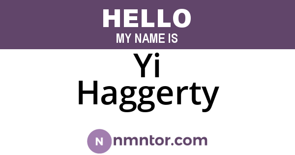 Yi Haggerty