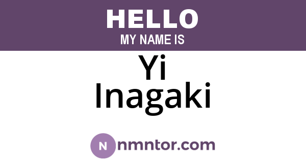 Yi Inagaki