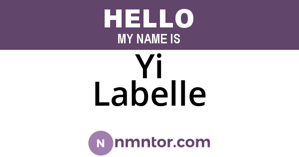 Yi Labelle