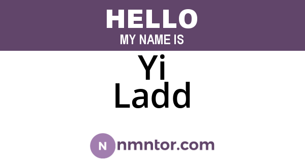 Yi Ladd