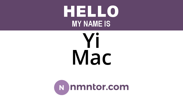 Yi Mac
