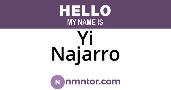 Yi Najarro