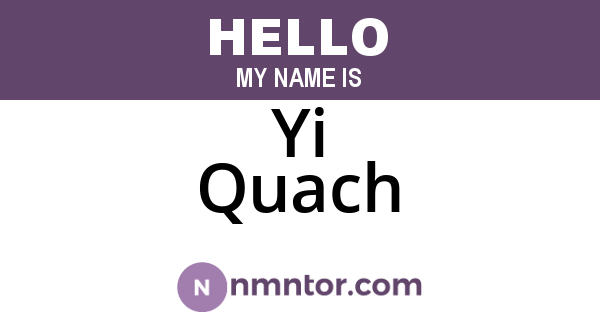 Yi Quach