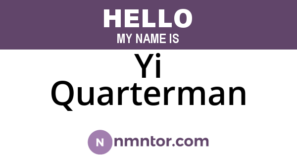 Yi Quarterman