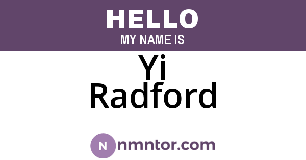 Yi Radford