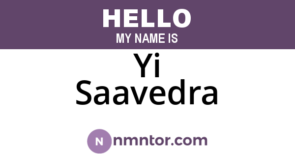 Yi Saavedra