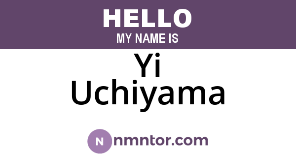 Yi Uchiyama