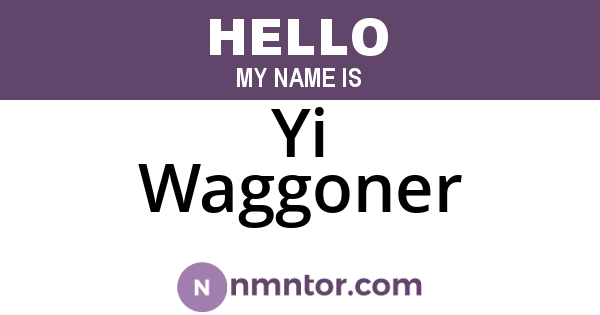 Yi Waggoner