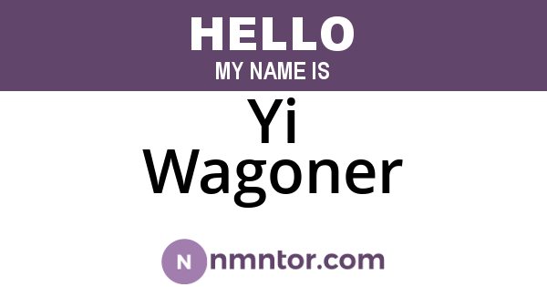 Yi Wagoner