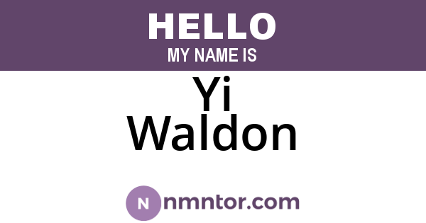Yi Waldon