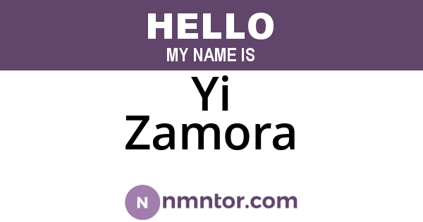 Yi Zamora