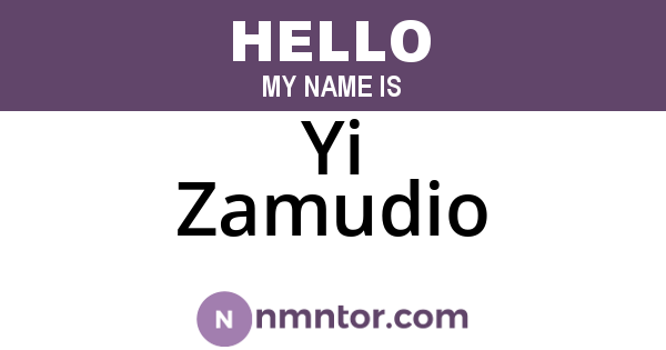 Yi Zamudio