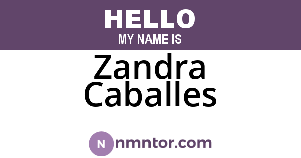 Zandra Caballes