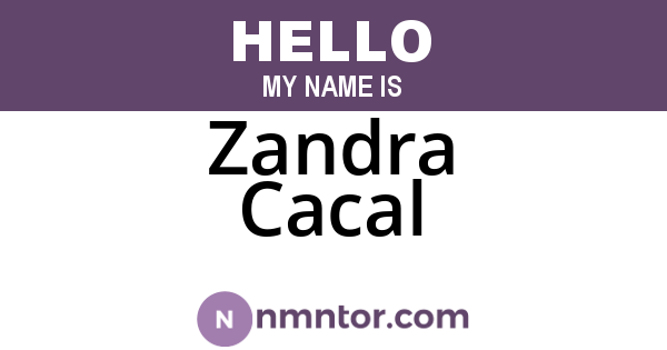Zandra Cacal