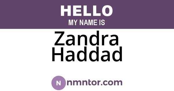 Zandra Haddad