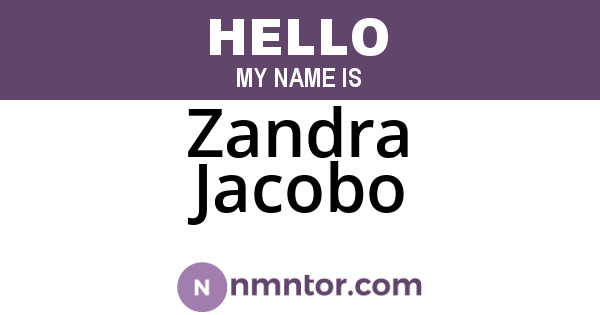 Zandra Jacobo