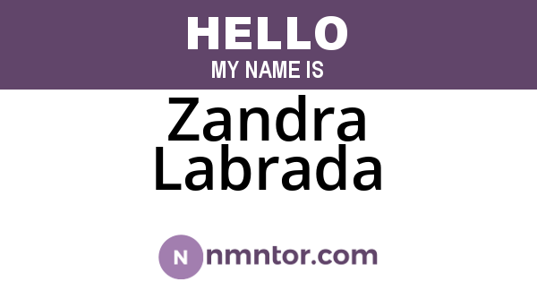 Zandra Labrada