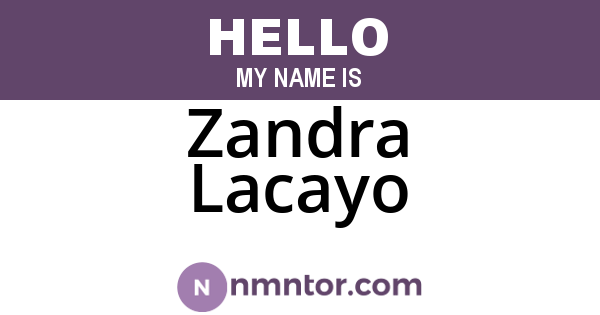 Zandra Lacayo
